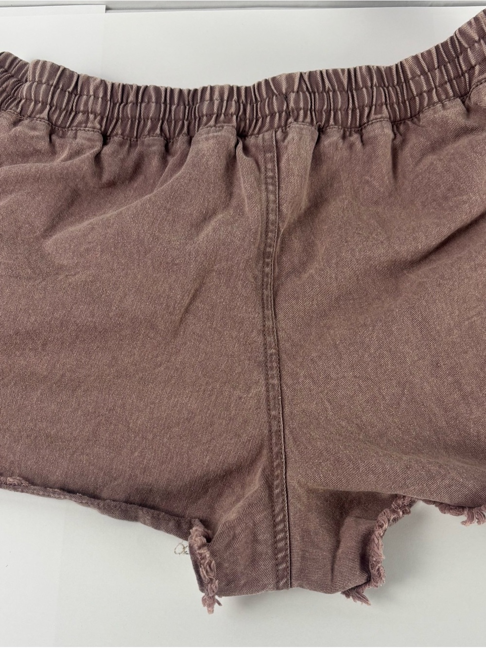 Volcom Women's Brown Drawstring Cotton Shorts - Picture 4 of 5
